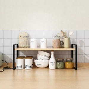 Kitchen Countertop Organizer 30cm Stackable Spice Racks Countertop Shelves NEW - Picture 1 of 16
