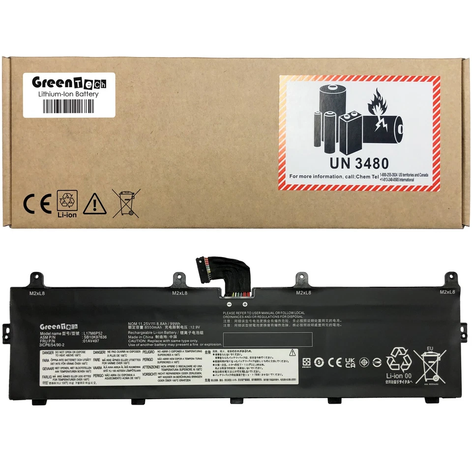 BATERÍA GREENTECH L17M6P52 01AV497 PARA THINKPAD P72 P73 SB10K97636 5B10W13903 Foto 1 de 1