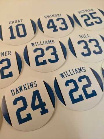 Duke Retired Jersey Magnets - Dawkins, Gminski, Laettner, Redick, Ferry, Groat Cover