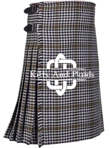 Burns Tartan Scottish 8 Yard Traditional Highlander Kilt for Men - Picture 1 of 1