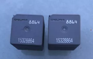 Delphi 8864 15328864 Relay 4 Pin OEM Set of 2 tested with 60 day warranty - Foto 1 di 4