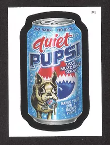 Tarjeta promocional Topps Wacky Packages serie 6 ANS6 P1 2007 PUPSI SILENCIOSA CASI NUEVA+ - Imagen 1 de 2