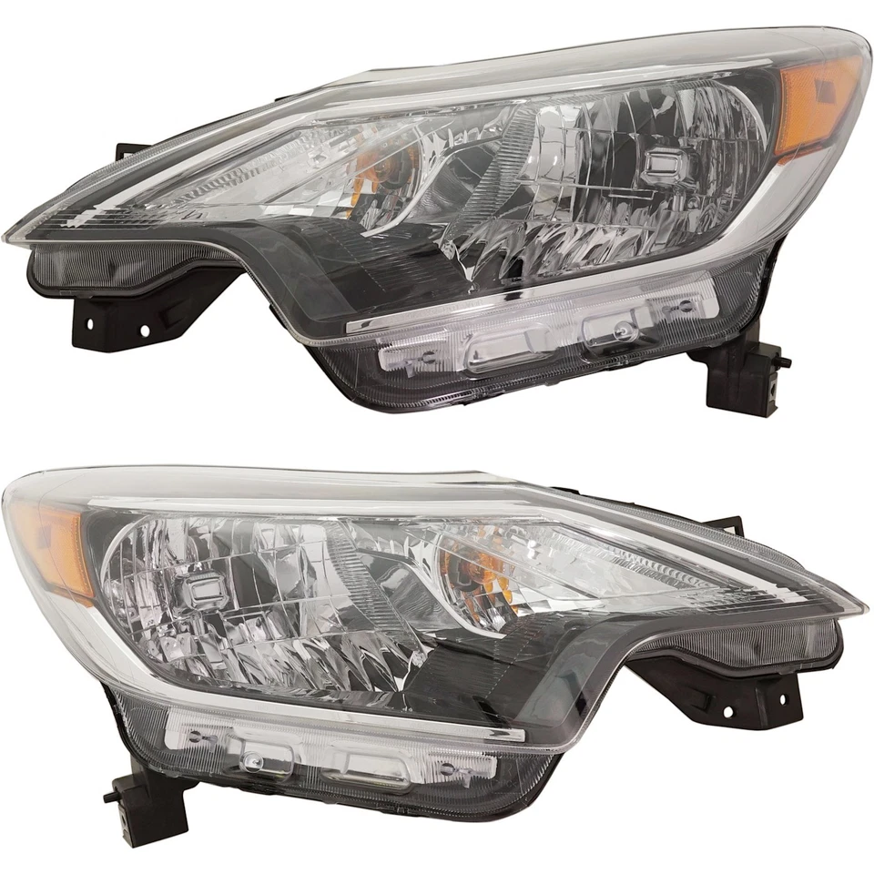 Juego de faros halógenos para Nissan Versa Note 2017-2019 lado conductor y pasajero Foto 1 de 4