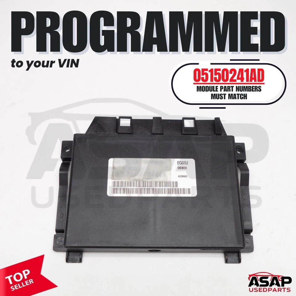 🚩 VIN PROGRAMADO PLUG & PLAY TCM TCU MOPAR CHRYSLER DODGE JEEP 05150241AD 🚩 Foto 1 de 4