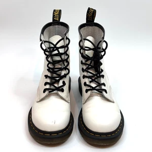Botas de Combate Dr. Martens Blancas Zavala T Lamper Cuero Mujer 7 Airwalk Swiftie - Imagen 1 de 10