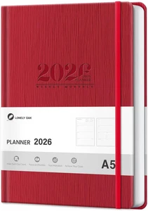 2026 Planer Wochen Monatsplaner Kunstleder Tageskalender 2026 Planer - Bild 1 von 12