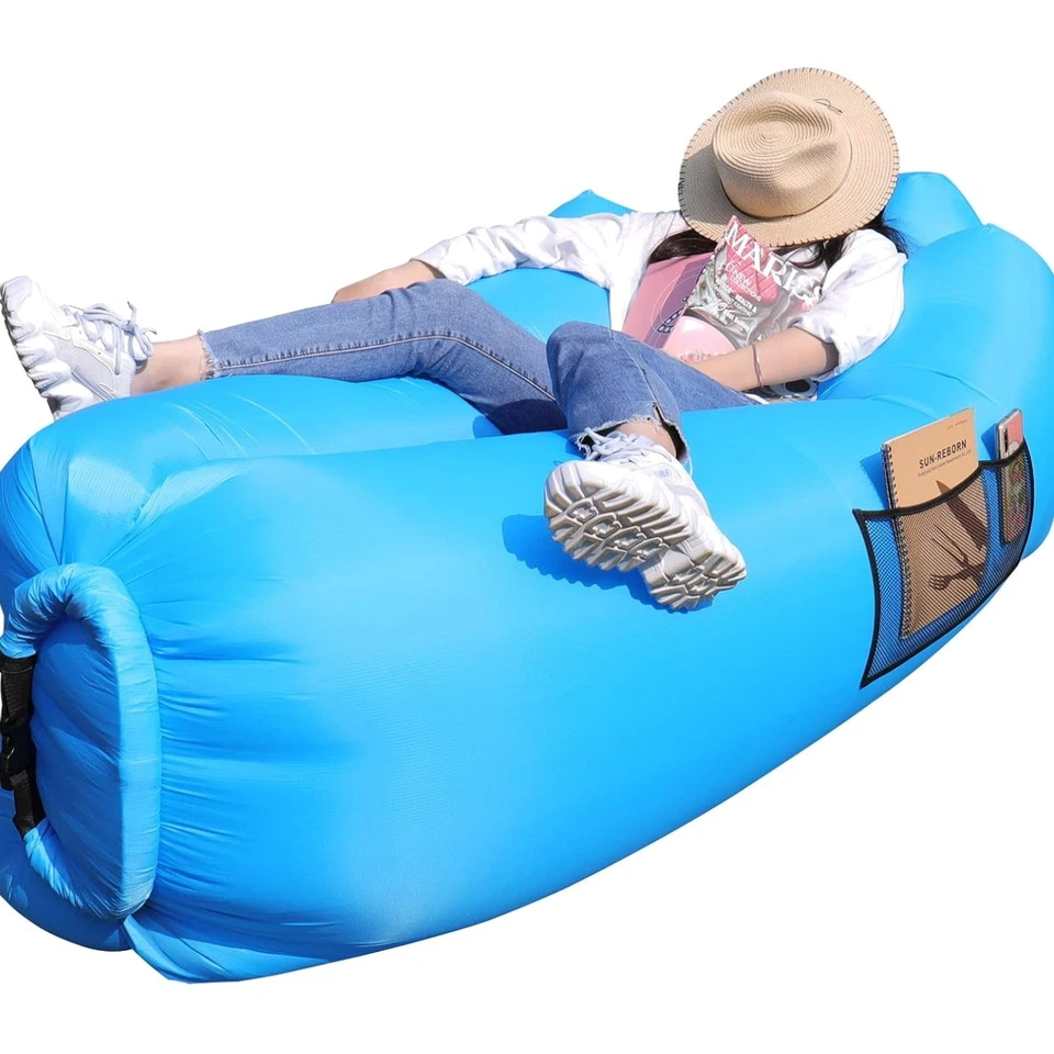 Aufblasbares Luftsofa  tragbar Camping Strand Park Outdoor - Bild 1 von 4