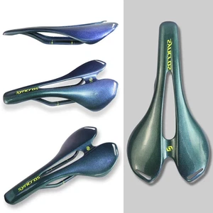 Carbon Fiber Ultralight Bicycle Saddle Road Mountain Bike Gloss Finish Seats - Picture 1 of 18