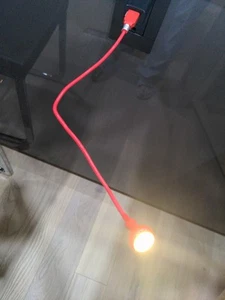 IKEA JANSJÖ LED RED Notebook laptop computer USB lamp light reading - Afbeelding 1 van 3