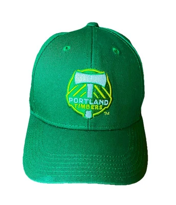 Portland Timbers MLS Licensed Youth Adjustable Baseball Cap Green Adidas Used - Image 1 of 4