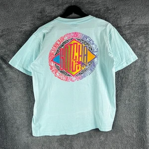 T-shirt vintage Gotcha uomo XL blu anni 90 skate surf made in USA punto singolo - Foto 1 di 13