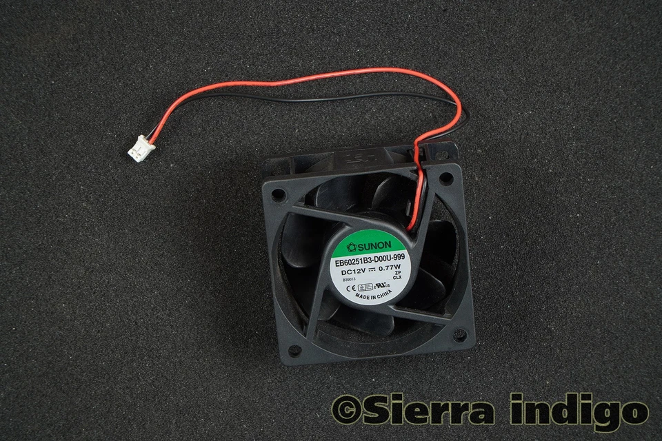 Sunon EB60251B3-D00U-999 dc12v 0.77w Fan 2-Pin 2-Wire - Image 1 of 1