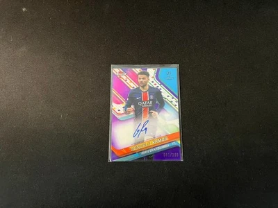 2024-25 Topps Finest UCC Soccer Autograph Purple #BA-GR Gonçalo Ramos 081/299 - Image 1 of 2
