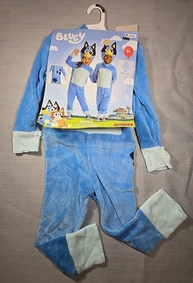 Disfraz azul unisex para niño pequeño, talla mediana 3T-4T Foto 1 de 4