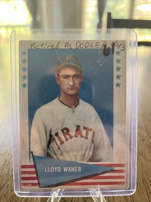 1961 Fleer Baseball Greats - Lloyd Waner #84 - Image 1 of 2