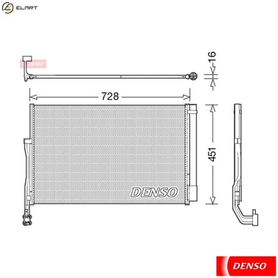 CONDENSER AIR CONDITIONING DCN02007 FOR VW CGEA/CGFA/CJTA 3.0L CVVA/CNRB 3.0L - Image 1 of 4