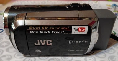 JVC GZ-MS120BU Everio Video Camera Camcorder Untested- For parts or Repair - Image 1 of 4
