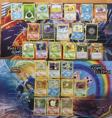 Vintage Pokemon Card Lot WOTC Holo Etc Porygon Moltres Houndoom Vaporeon - Image 1 of 4