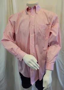 Daniel Cremieux Red Striped Definitive Staney Shirt Men's 16.5 33 Classic Fit - Picture 1 of 10