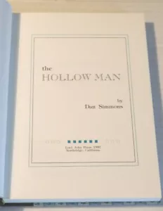 1992 LTD ED. THE HOLLOW MAN - SIGNED by DAN SIMMONS - in SLIPCASE - Picture 1 of 4