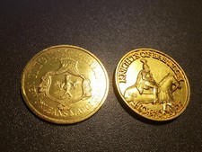 2019 Knights Of Babylon Theme and Horseman Set Gold Mardi Gras Doubloon