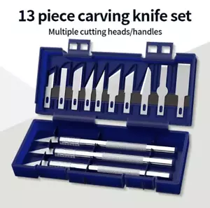 13Pcs Metal Carving Knife Pen Style Art Seal Cutting Manual Cuttings Gadget - Picture 1 of 6