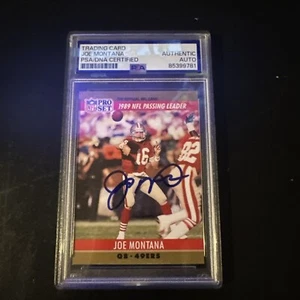 1989 Joe Montana on card auto - Picture 1 of 2