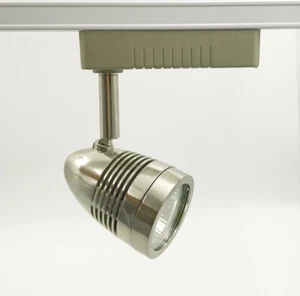 Low Voltage Track Lighting Head,12V, MR16, Satin Nickel Finish, LV104 SN - Picture 1 of 2