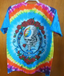 Vintage Grateful Dead Liquid Blue T-Shirt-M-100% Double Stitch PreShrunk Cotton - Picture 1 of 5