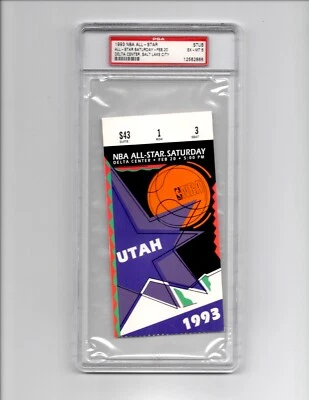 Boleto NBA All-Star Saturday 1993 - PSA 6 Harold Miner Dunk Contest Champion Foto 1 de 2