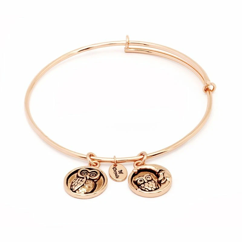 Pulseira expansível Chrysalis folheada a ouro rosa felicidade serenidade sabedoria CRBT0309R - Imagem 1 de 1