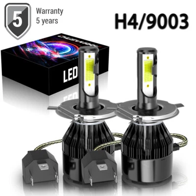 Fit 丰田普锐斯 2001 - 2009 LED 车头灯套件 H4 9003 6000K 高/低光束灯泡 — 第 1/4 张图片