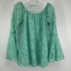 Missy Robertson Women’s Large Peasant Southern Fashion Bell Sleeve Open Knit