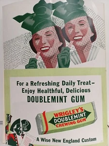 Wrigley's Doublemint Gum Sheet Music Spreading New England's Fame Radio Program - Picture 1 of 3