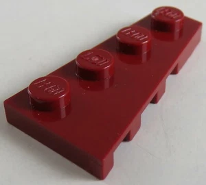 LEGO - Plate / Plate 4x2 Right (4 Pieces), Dark Red # 41769 - Picture 1 of 1