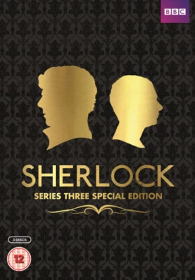 Sherlock: Complete Series Three DVD (2014) Benedict Cumberbatch cert 12 3 discs - Image 1 of 2