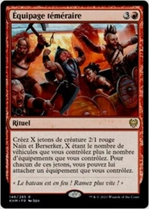 MTG Magic KHM - Reckless Crew/Équipage téméraire, French/VF - Picture 1 of 1