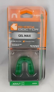 Shock Doctor Custom Gel Max Mouthguard for Ages 11+ GREEN - Picture 1 of 5