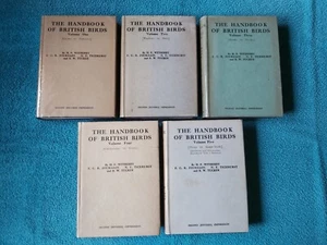 The Handbook of British Birds, 5 vols, Witherby, 1943 2nd revised impressions - Picture 1 of 24