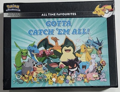 Pokemon Gotta Catch Em All 1000 Pieces Jigsaw Puzzle *Complete* Free Postage - image 1 of 4