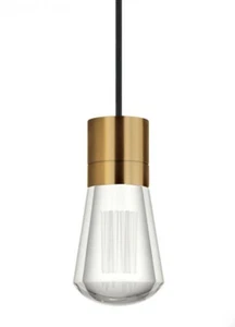 Tech Lighting TD Alva Pendant, Brass/Black Replacement 290TDALVPMBR-LEDWD - Picture 1 of 3