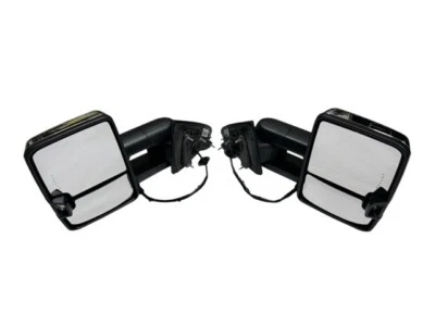 Genuine GM Chevrolet Silverado GMC Sierra Towing Mirrors Set 23372181 CHROME - Image 1 of 4