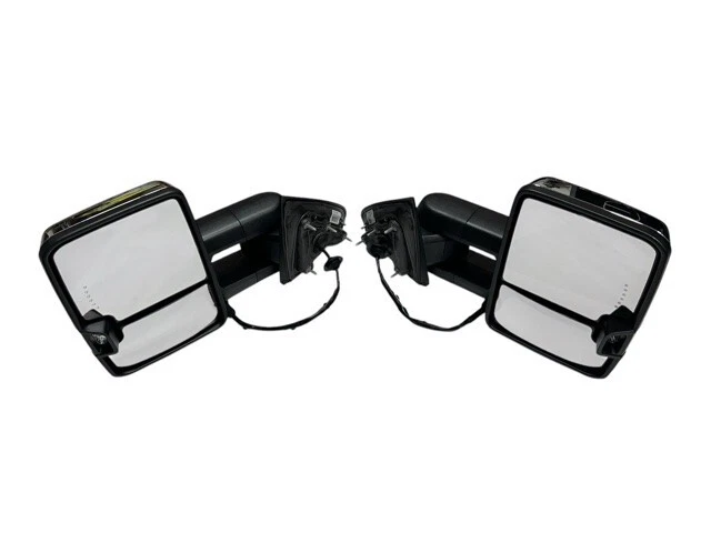 Genuine GM Chevrolet Silverado GMC Sierra Towing Mirrors Set 23372181 CHROME - Image 1 of 4