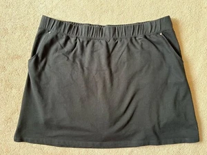 SKIRT / SKORT - Quacker Factory - Black - Knit - Above Knee - 2X - Picture 1 of 6