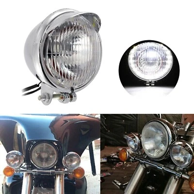 Motorcycle Passing Spot Fog Lights For Harley Honda Yamaha Suzuki Kawasaki - Image 1 of 4