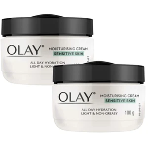 2 x Olay Moisturising Face Cream Sensitive Skin 100g - Picture 1 of 3