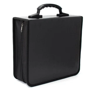 Sac de rangement portable 400 disques CD DVD cuir PU porte-portefeuille étui boîte organisateur - Photo 1/7