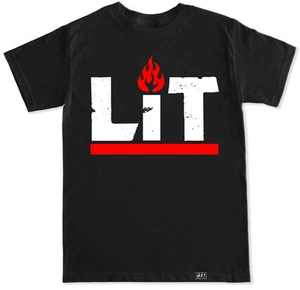 LIT T SHIRT ASAP ROCKY FETTY WAP KANYE RODEO TRAP EDM TRAVIS HIP HOP RAP - Picture 1 of 4