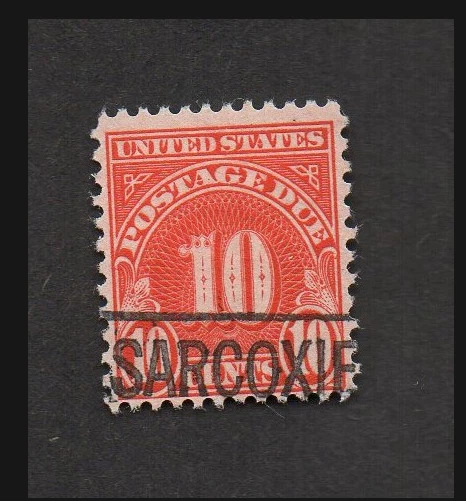 US #J84, with boxed straight line cancel Sarcoxie [Missouri].  - Image 1 of 1