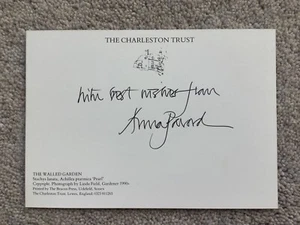 Anna Pavord signed card - Picture 1 of 2